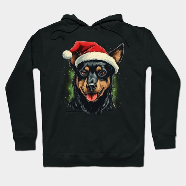 Australian Kelpie Christmas Hoodie by JH Mart